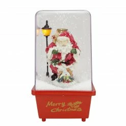 Northlight 11.5" Musical Santa Claus Christmas Snow Globe Glittering Snow Dome
