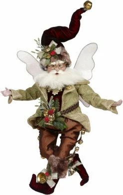 Mark Roberts Green And Brown Jingles Christmas Fairy - Medium 18"