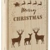 BRUBAKER Reusable Wooden Advent Calendar To Fill - Merry Christmas Book - DIY Christmas Calendar 7.72 X 2.95 X 11.81 Inches