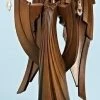 Roman 12.75" Faux Wood Angel With Jewels Inspirational Christmas Tabletop Figure