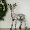 Gallerie II 20" Victorian Holly Berry Decoupage Reindeer Tabletop Decor