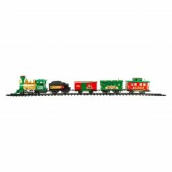 Northlight 21-Piece Battery Operated Lighted & Animated Christmas Express Train Set With Sound