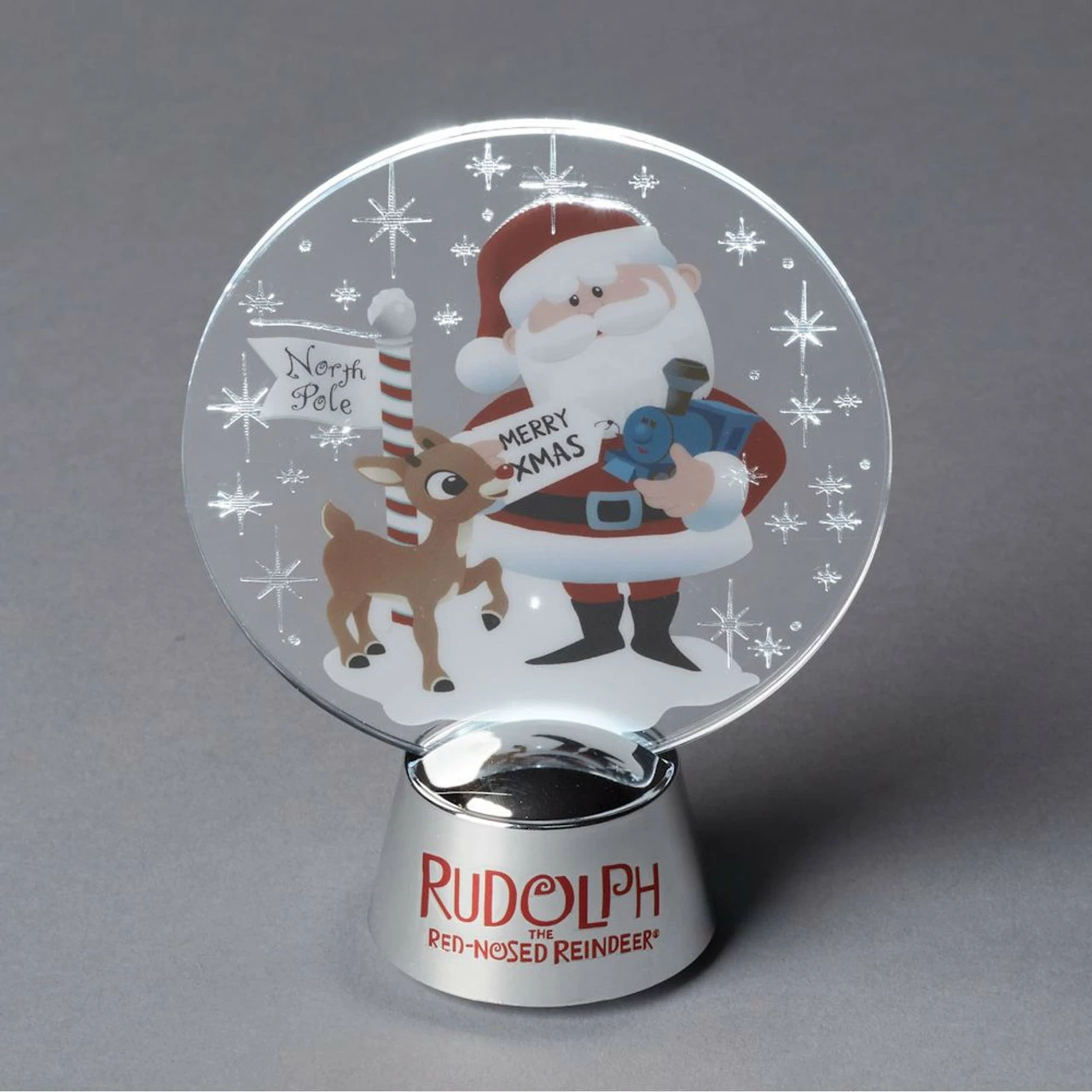 Department 56 Rudolph And Santa Christmas Holidazzler #6000498