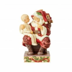 Department 56 Jim Shore Santa With Child On Lap Christmas Figure #6004485