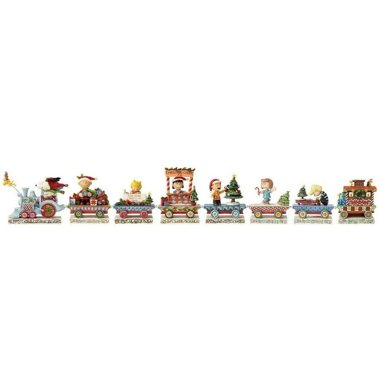 Department 56 8 Piece Christmas Peanuts Train Gift Set #4062623