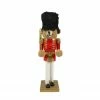 Nutcracker Factory 14" Red And Gold Soldier Nutcracker Christmas Table Top Decor