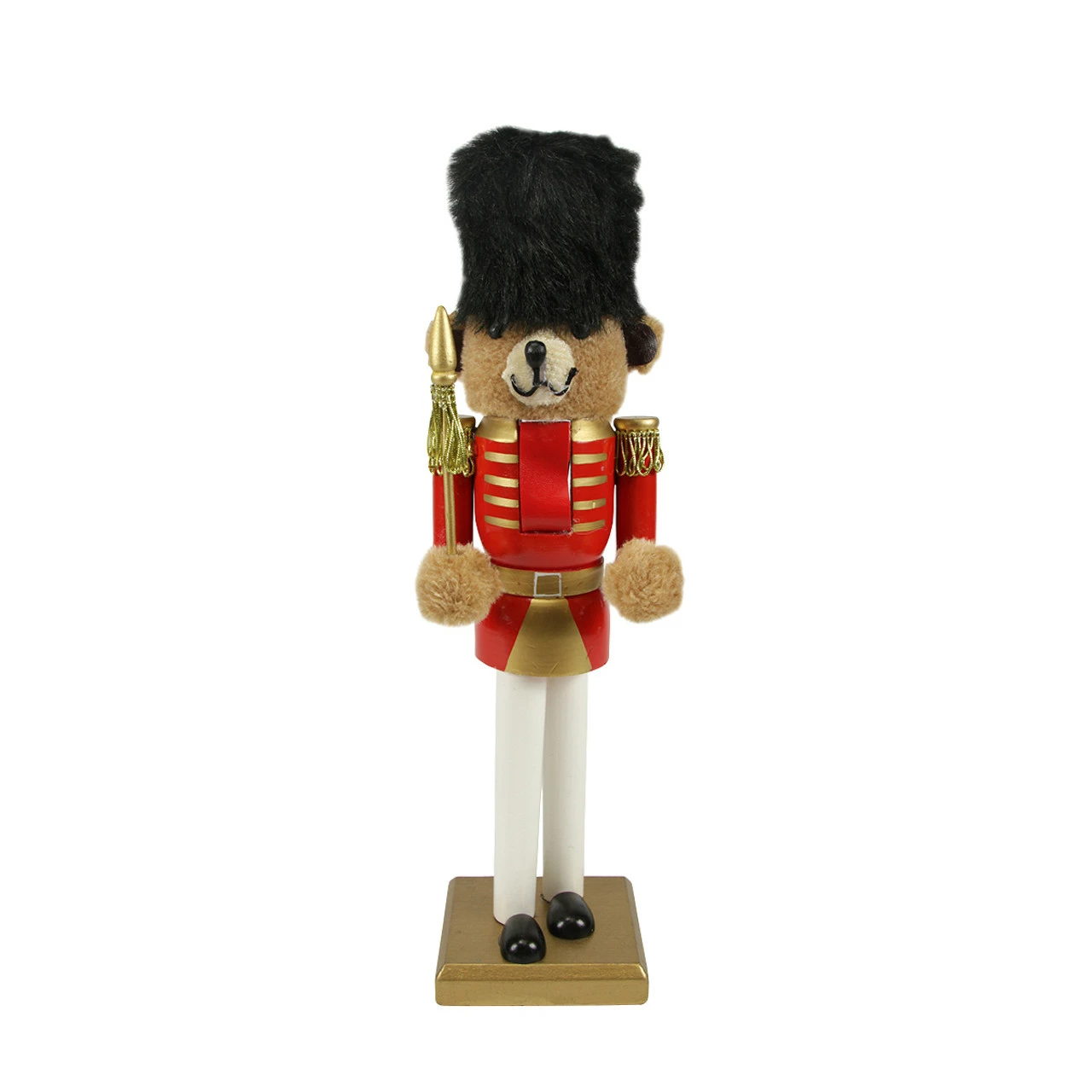Nutcracker Factory 14" Red And Gold Soldier Nutcracker Christmas Table Top Decor