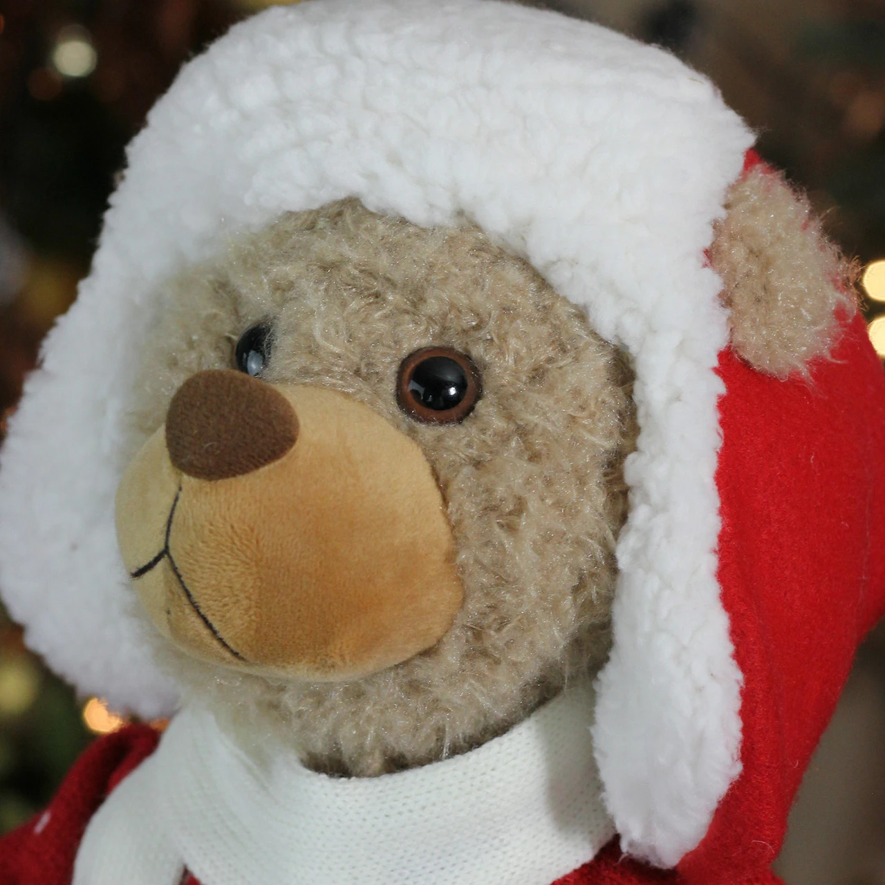 Northlight 20" White And Red Winter Boy Bear In Deer Sweater Christmas Decoration - Image 4