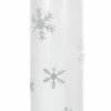 Melrose 24" Elegant Winter White Christmas Snowflake Standing Floor Candle Lantern