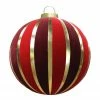 GKI/Bethlehem Lighting 7.5ft Red And Gold Commercial Inflatable Outdoor Christmas Ball Decoration