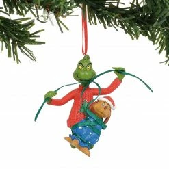 Department 56 Dr. Seuss Grinch Wrapping Max Christmas Tree Ornament #6011005