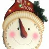 Sterling International Inc 21" LED Lighted "Let It Snow" Snowman Face Christmas Countdown Advent Calendar