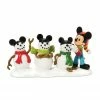 Department 56 Disney Mickey Mouse "The Three Mouseketeers" Christmas Table Piece
