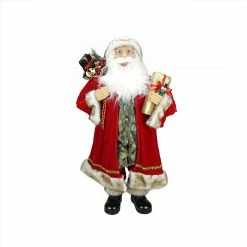 Northlight 36" Red And White Standing Santa Claus Christmas Figurine