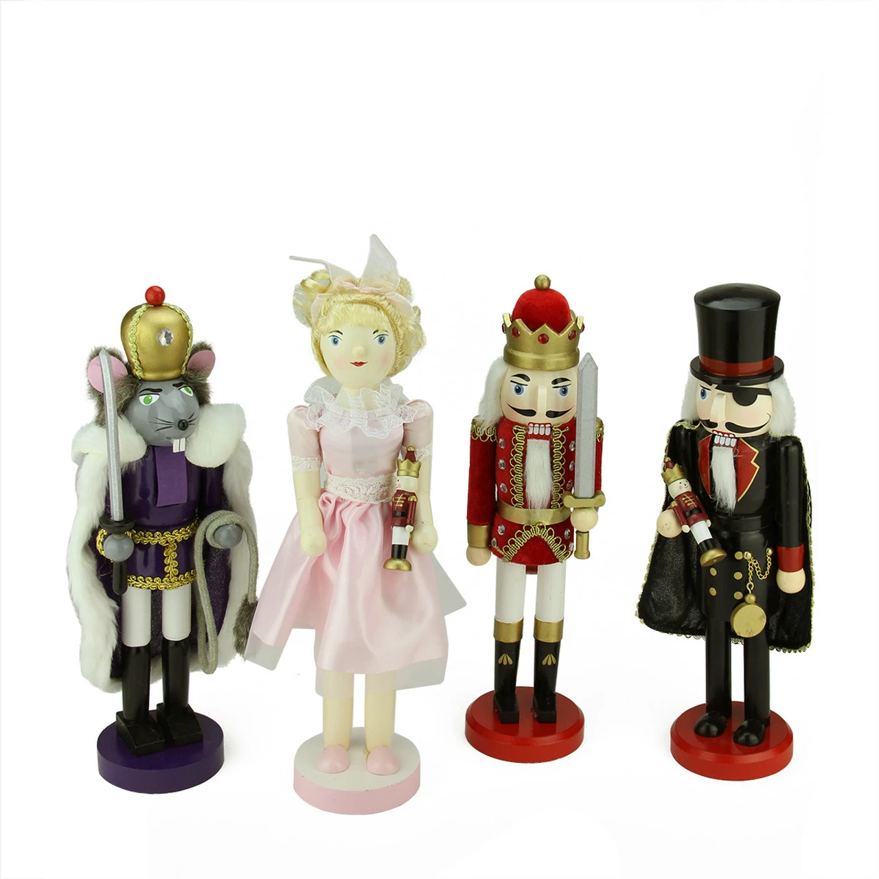 Northlight Set Of 4 Decorative Wooden Nutcracker Suite Ballet Christmas Decorations 1 Northlight Set Of 4 Decorative Wooden Nutcracker Suite Ballet Christmas Decorations