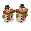 CC Christmas Decor Club Pack Of 288 White And Orange Friendly Snowman Christmas Taper Candle Rings 1.25"