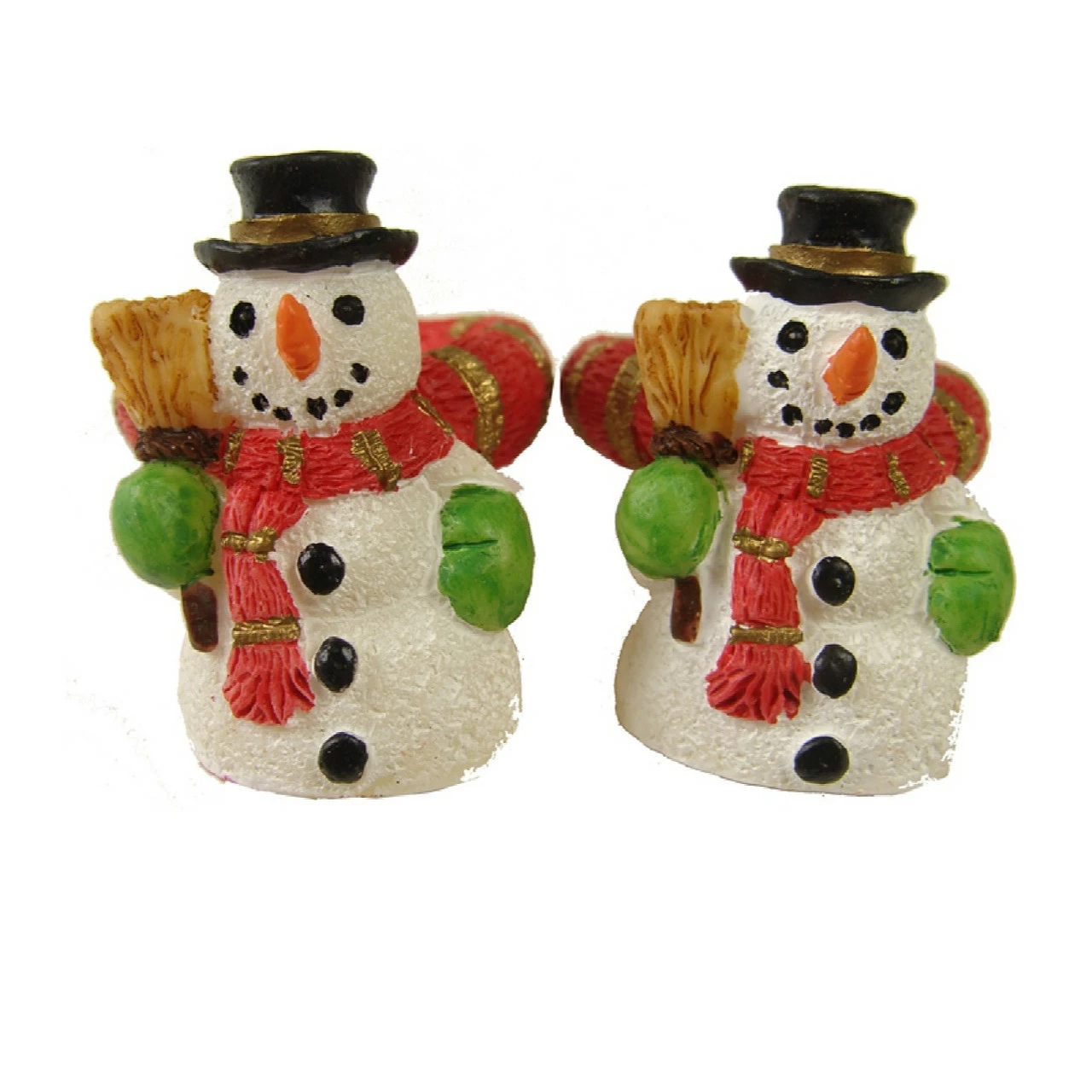 CC Christmas Decor Club Pack Of 288 White And Orange Friendly Snowman Christmas Taper Candle Rings 1.25" - Image 2