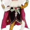 20" Pink And Gold Harlequin Mark Roberts Christmas Fairy Figurine