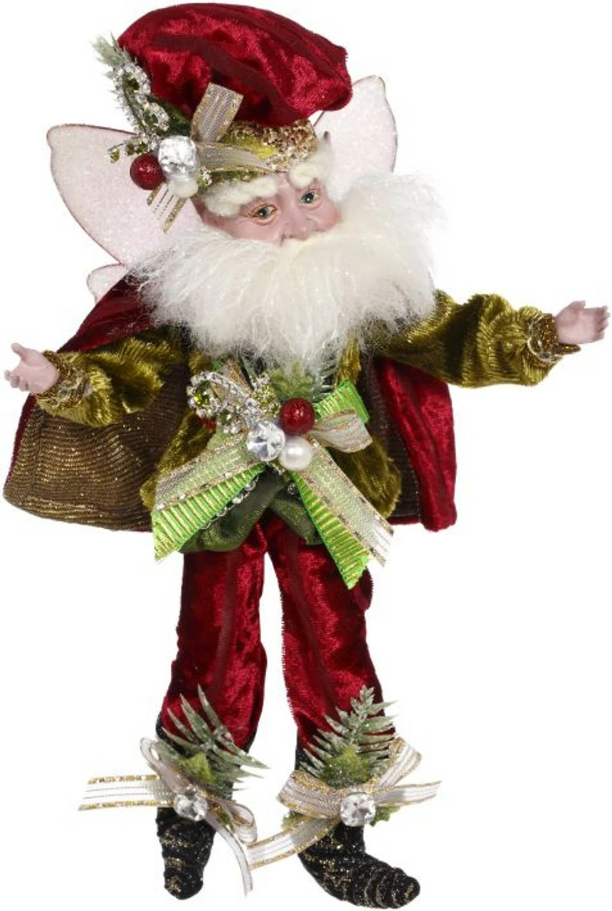 Mark Roberts 10" White And Red Luxe Lodge Christmas Fairy Figure