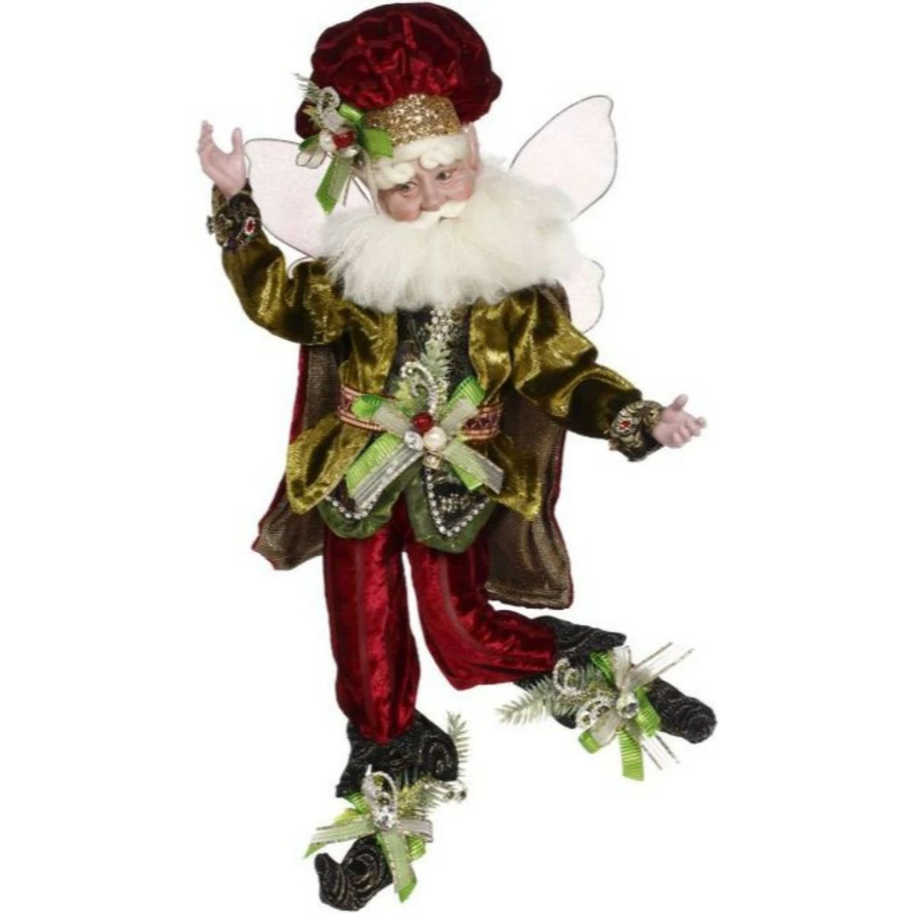 Mark Roberts Red And Gold Luxe Lodge Christmas Fairy - Medium 16" - Image 2