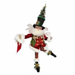 Red And Green Mark Roberts Collectible Bah Humbug Christmas Fairy, Large 27 - Inches