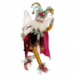 Mark Roberts Red And White Harlequin Christmas Fairy- Medium 16"