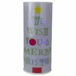 Midwest White Translucent Battery Operated Lighted Hanging Christmas Lantern 14"