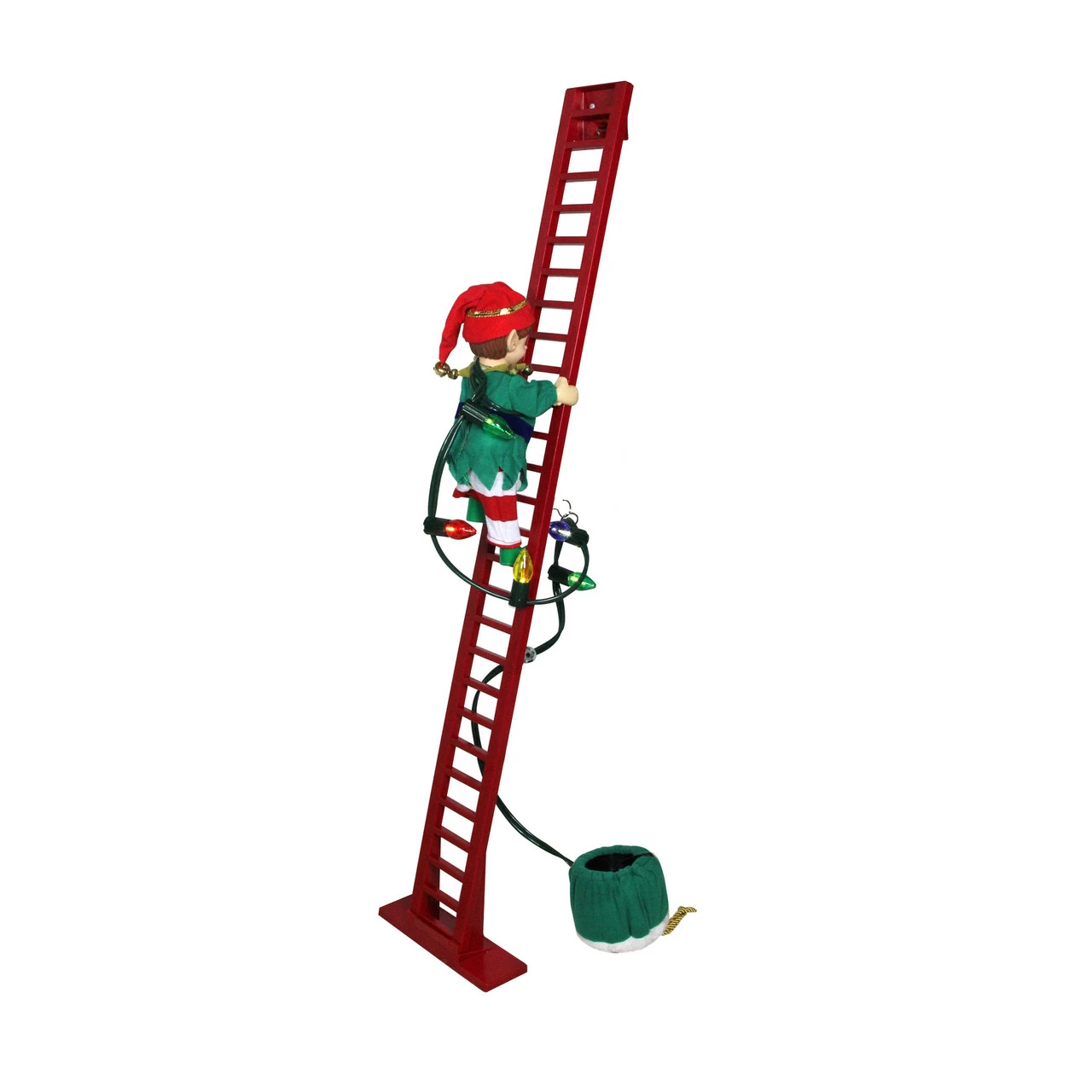 Mr. Christmas Mr Christmas Animated And Musical Climbing Elf With Light Strand 1 Mr. Christmas Mr Christmas Animated And Musical Climbing Elf With Light Strand
