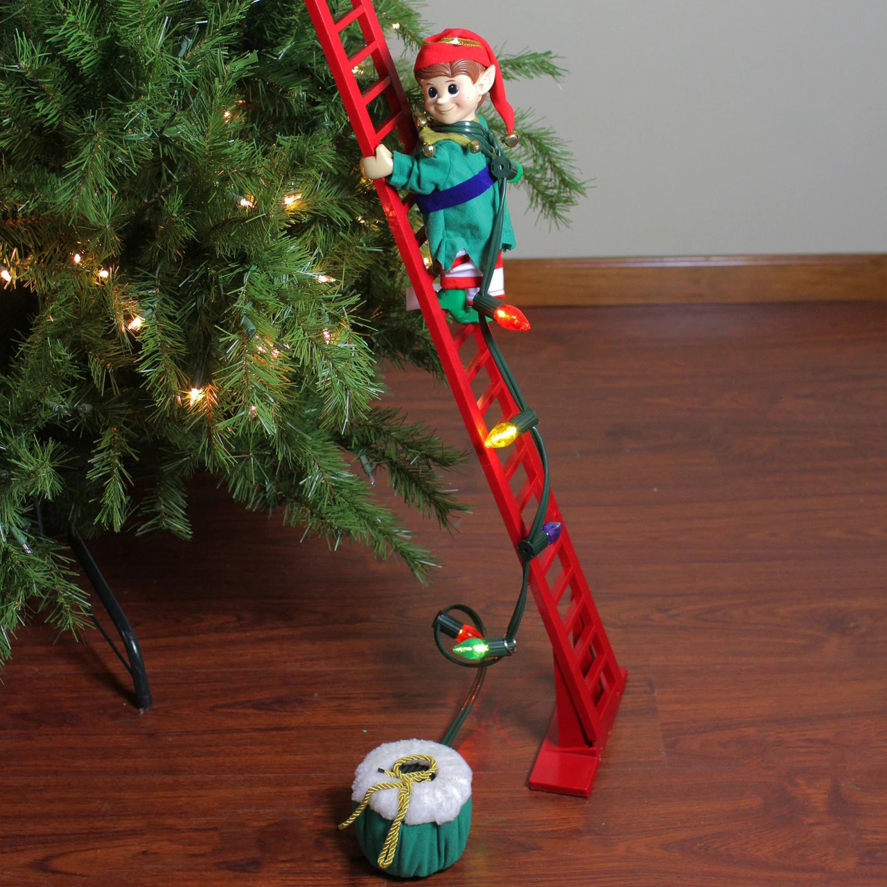 Mr. Christmas Mr Christmas Animated And Musical Climbing Elf With Light Strand 2 Mr. Christmas Mr Christmas Animated And Musical Climbing Elf With Light Strand - Image 2