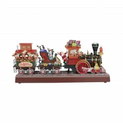 Mr. Christmas Red And Brown Animated Musical Lighted Santa's Express Decoration