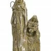 Allstate 10" Religious Inspirational Brown With Silver Glitter Holy Family Christmas Nativity Decoration