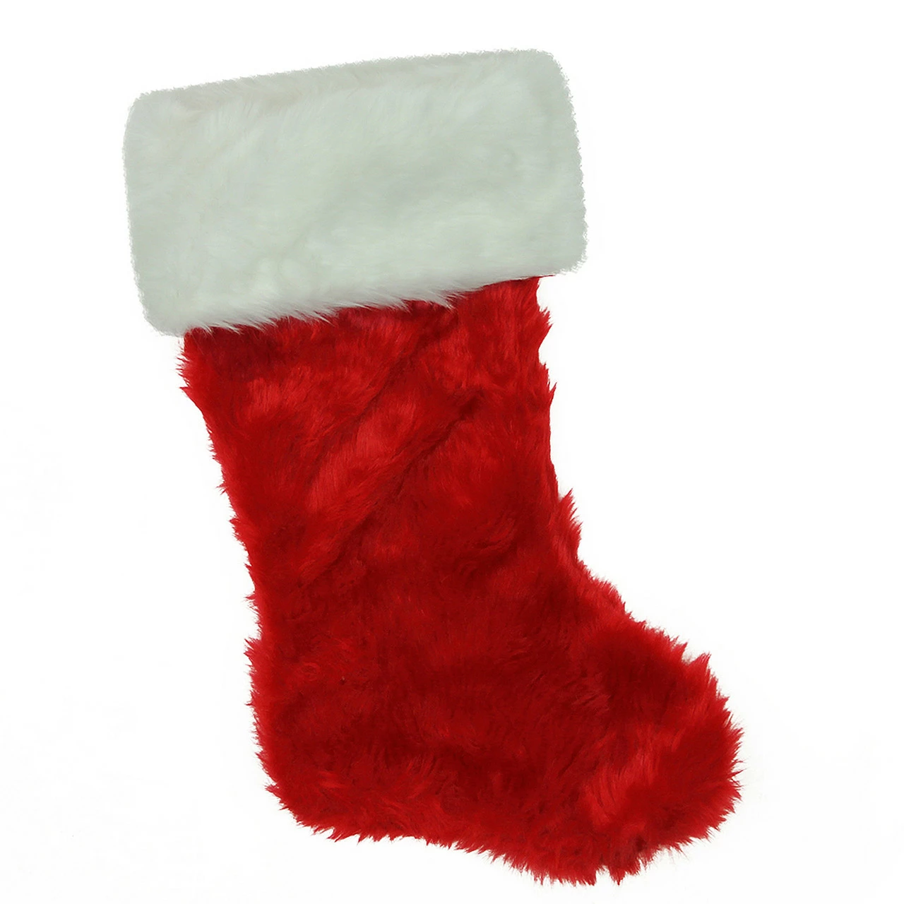 Northlight 20" Red And White Traditional Cuff Extra Plush Christmas Stocking 1 Northlight 20" Red And White Traditional Cuff Extra Plush Christmas Stocking
