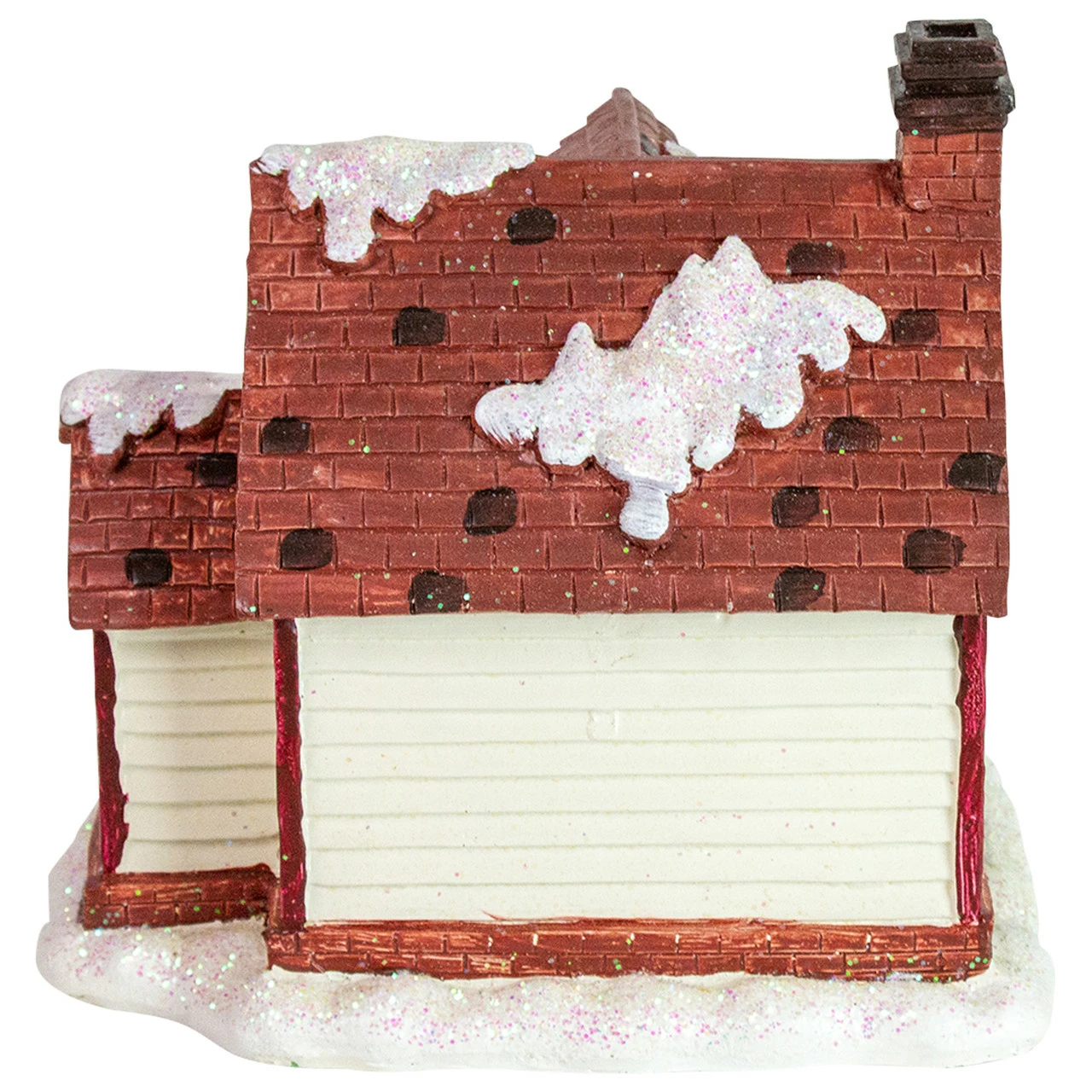 Northlight 6.5" White LED Lighted Cottage House Christmas Village Decoration - Image 6