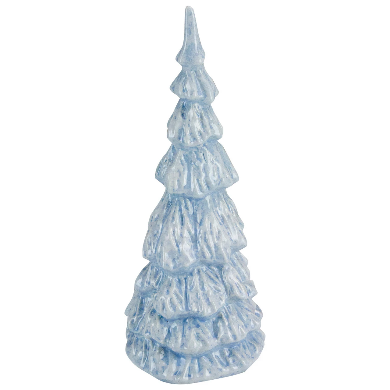 Northlight 10.5" Blue And White Textured Christmas Tree Tabletop Decor - Image 3