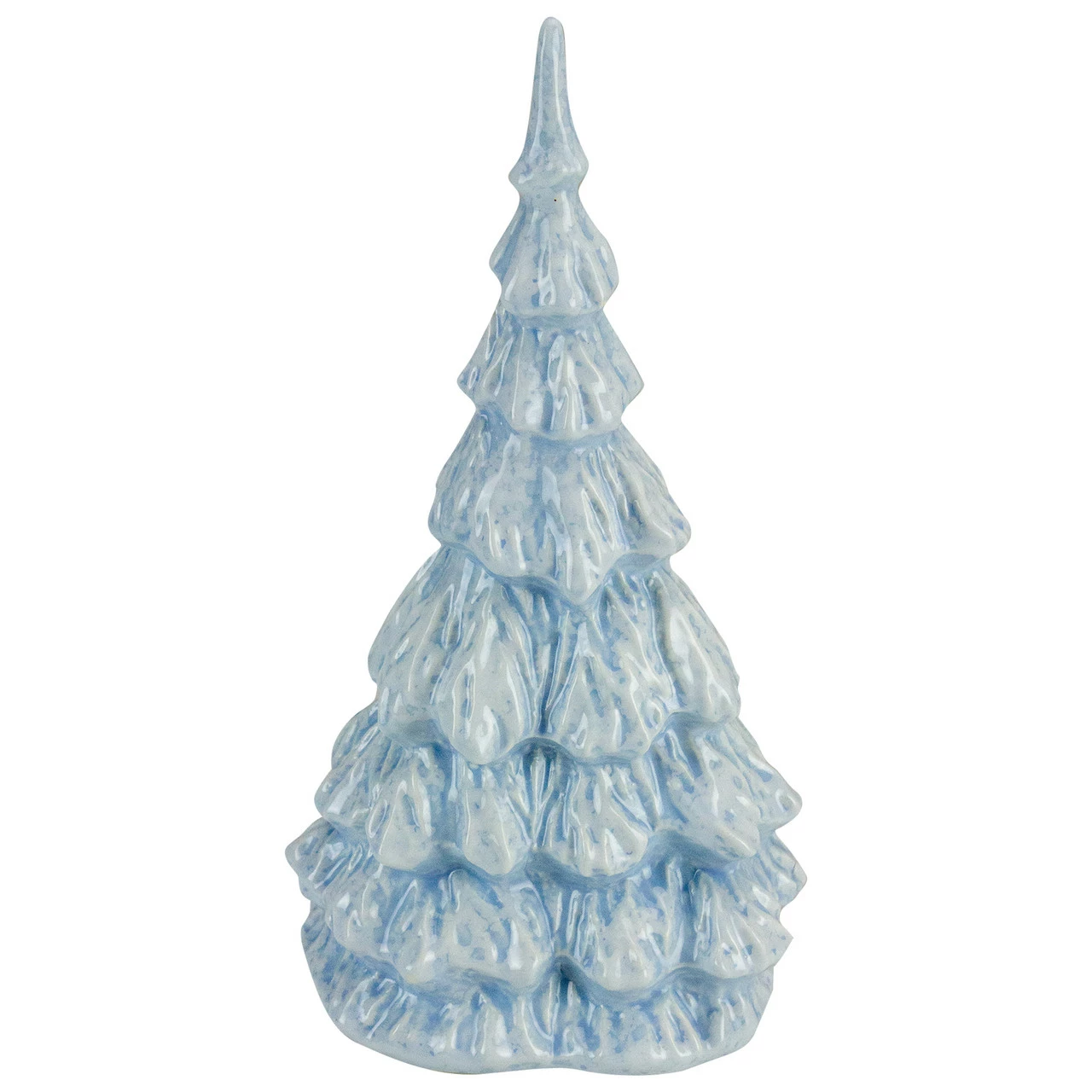 Northlight 10.5" Blue And White Textured Christmas Tree Tabletop Decor - Image 4