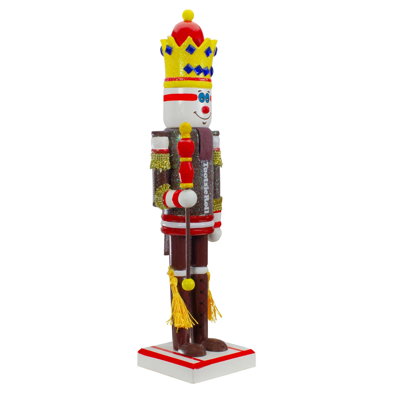 Northlight 14" Tootsie Roll Wooden Christmas Nutcracker Figure With Scepter - Image 2