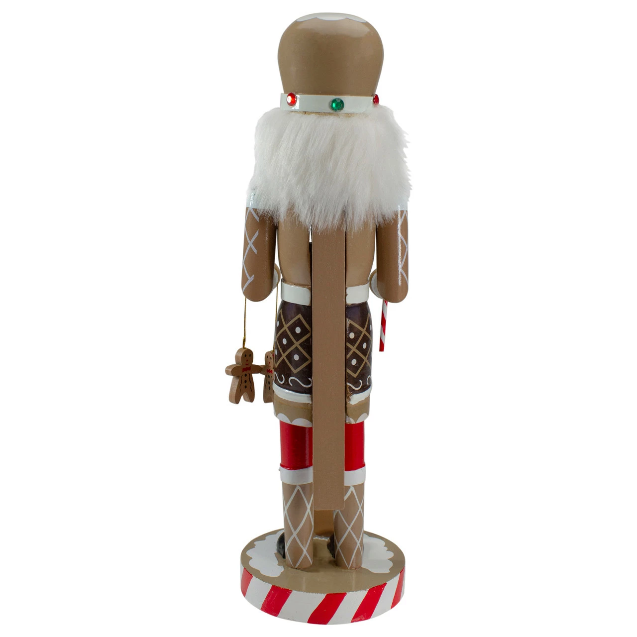 Northlight 14" Beige And Red Wooden Christmas Nutcracker Gingerbread Chef - Image 5
