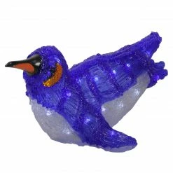 Northlight 16" Lighted Commercial Grade Acrylic Swimming Penguin Christmas Display Decoration