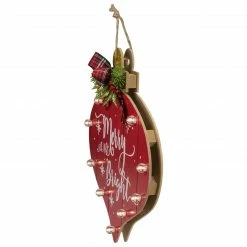 Northlight 13.75" Red Onion Ornament "Merry And Bright" Christmas Sign -Northlight Shop northlight ac26853 2 sample 10072.1603332190