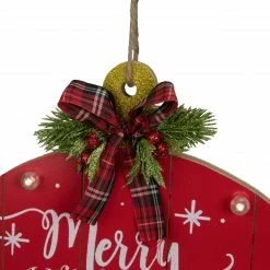 Northlight 13.75" Red Onion Ornament "Merry And Bright" Christmas Sign -Northlight Shop northlight ac26853 4 sample 39313.1601515689