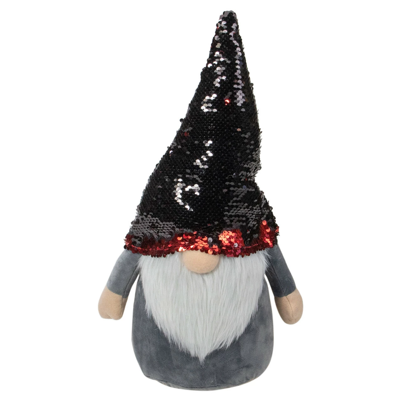 Northlight 18" Gnome With Red And Black Flip Sequin Hat Christmas Decoration 5 Northlight 18" Gnome With Red And Black Flip Sequin Hat Christmas Decoration - Image 5