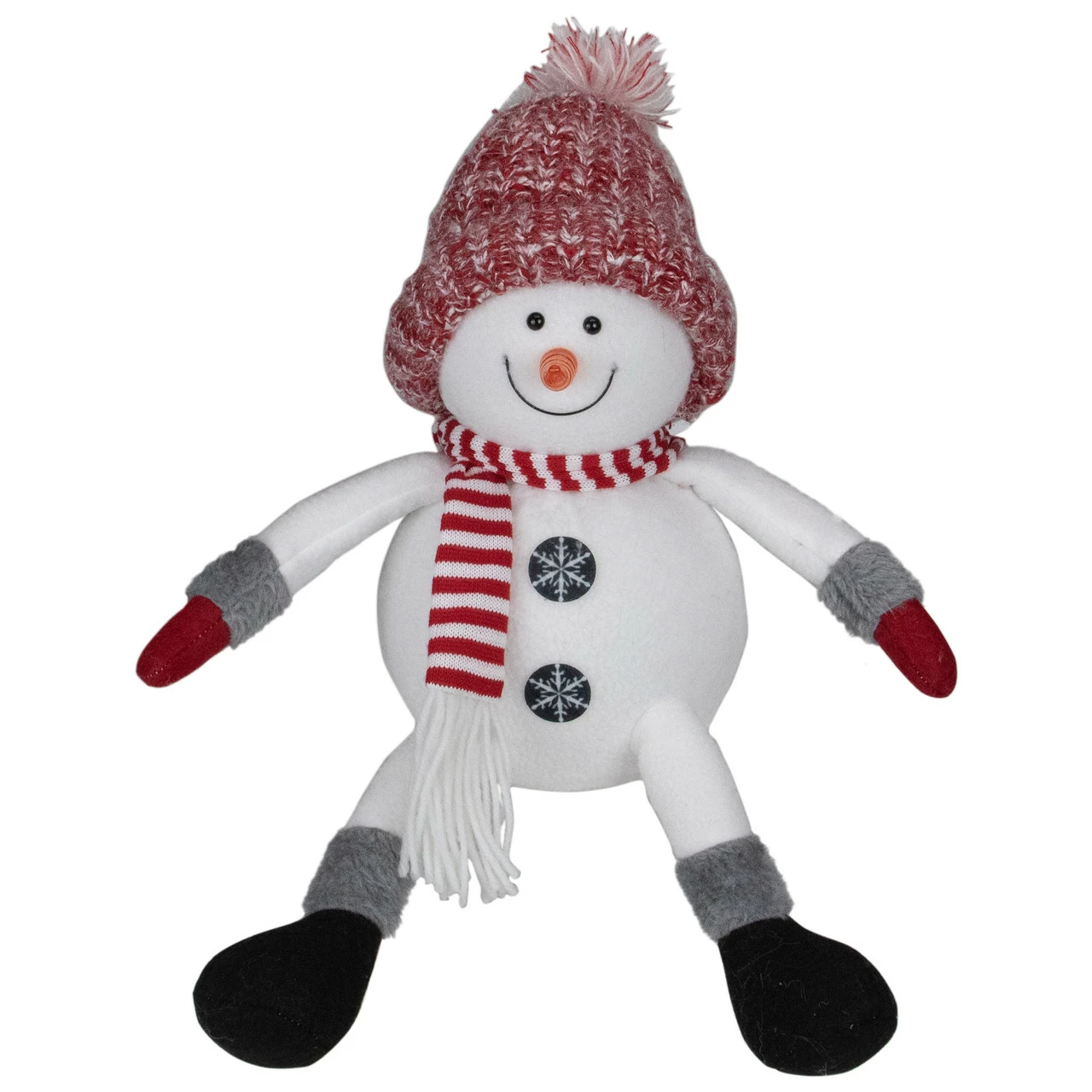 Northlight 16" Red And White Sitting Snowman Christmas Tabletop Decoration 1 Northlight 16" Red And White Sitting Snowman Christmas Tabletop Decoration