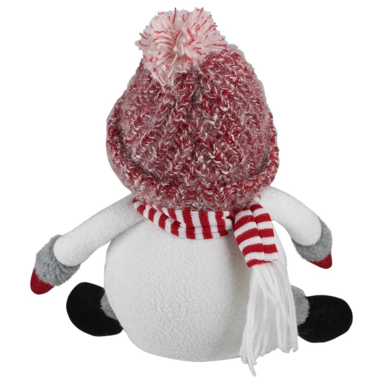 Northlight 16" Red And White Sitting Snowman Christmas Tabletop Decoration 5 Northlight 16" Red And White Sitting Snowman Christmas Tabletop Decoration - Image 5