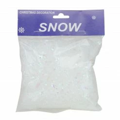 Northlight White Iridescent Artificial Powder Snow Flakes For Christmas Decor 1.75qts
