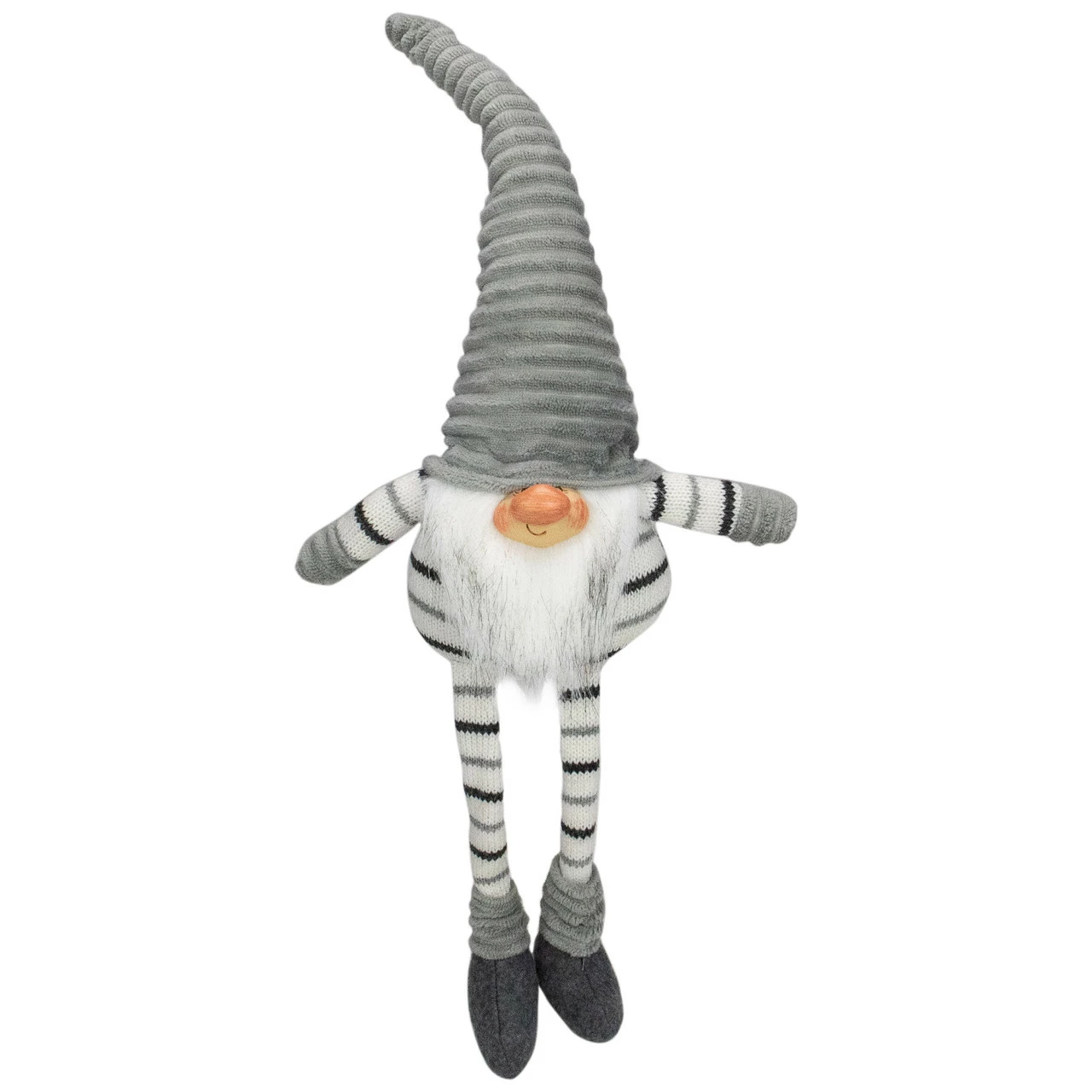 Northlight 22" Gray, White And Black Sitting Gnome Christmas Decoration 1 Northlight 22" Gray, White And Black Sitting Gnome Christmas Decoration