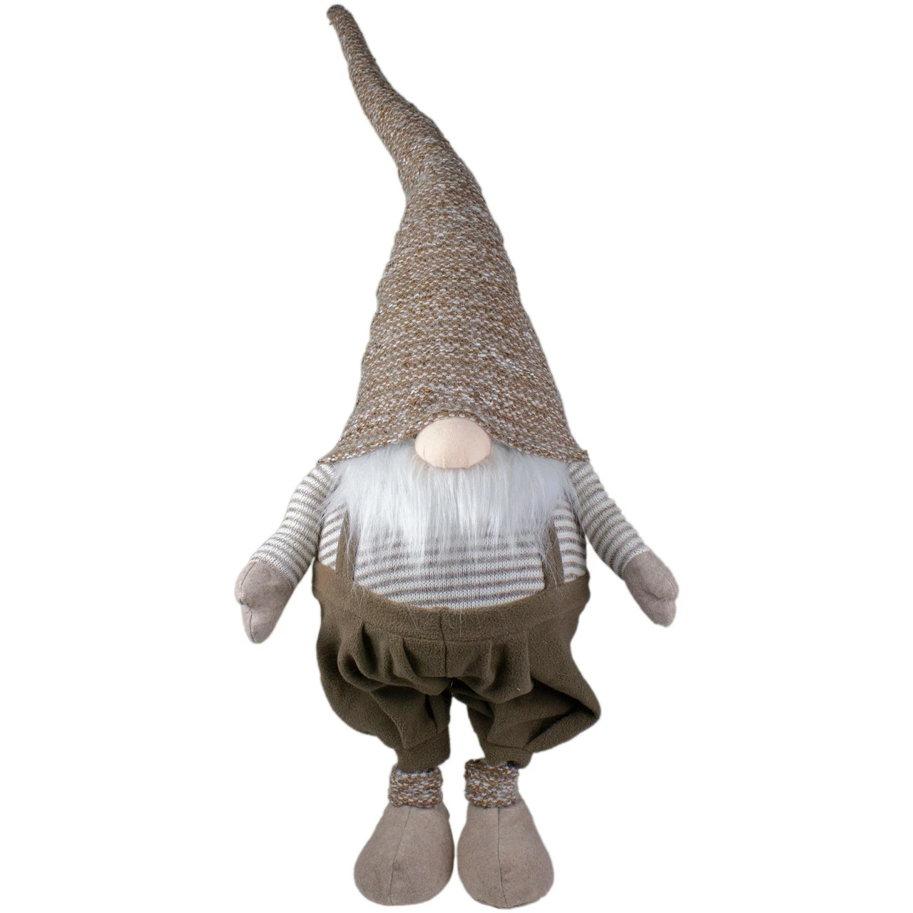 Northlight 34" Brown And White Tall Standing Swaying Christmas Gnome 1 Northlight 34" Brown And White Tall Standing Swaying Christmas Gnome