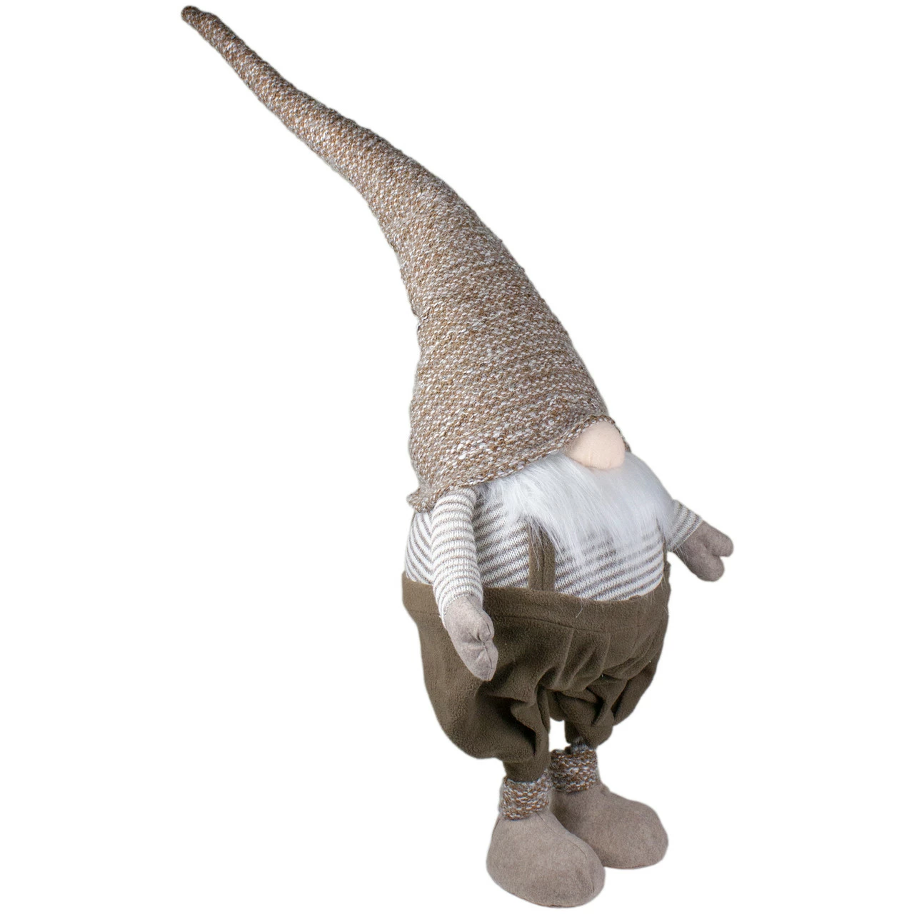 Northlight 34" Brown And White Tall Standing Swaying Christmas Gnome 2 Northlight 34" Brown And White Tall Standing Swaying Christmas Gnome - Image 2