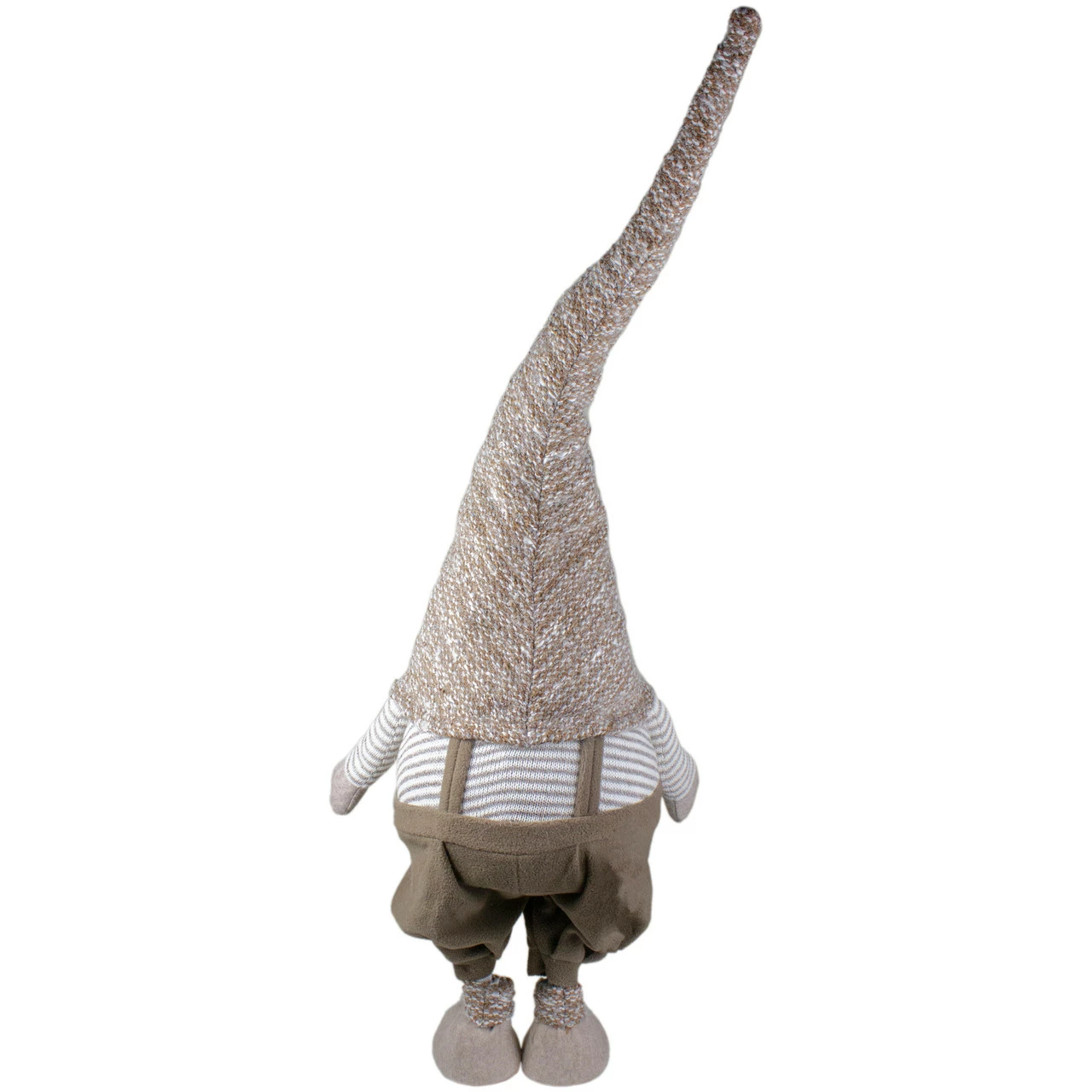 Northlight 34" Brown And White Tall Standing Swaying Christmas Gnome 4 Northlight 34" Brown And White Tall Standing Swaying Christmas Gnome - Image 4