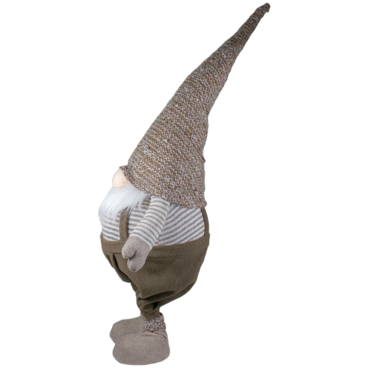 Northlight 34" Brown And White Tall Standing Swaying Christmas Gnome 3 Northlight 34" Brown And White Tall Standing Swaying Christmas Gnome - Image 3
