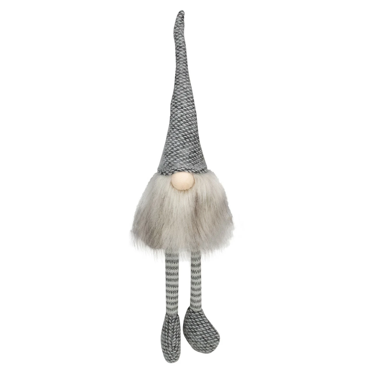 Northlight 18.5" Black, Beige, And Gray Plush Sitting Elf Tabletop Christmas Decoration 1 Northlight 18.5" Black, Beige, And Gray Plush Sitting Elf Tabletop Christmas Decoration